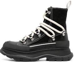 (Women) Alexander McQueen Leather Lace-Up 'Comfort Temperament' Martens Boot 5cm 'Black' 766899WIED41694 (Women) Alexander McQueen Leather Lace-Up 'Comfort Temperament' Martens Boot 5cm 'Black' 766899WIED41694