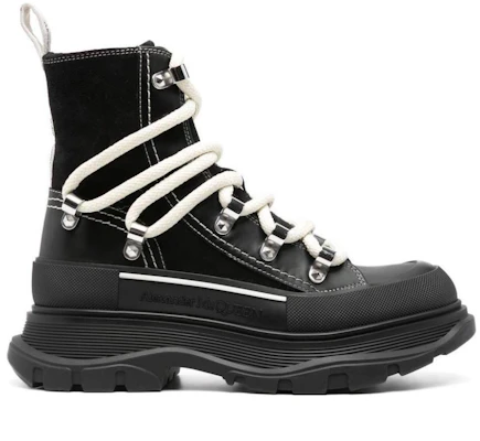 (W) Stivali Alexander McQueen in Pelle con Lacci 5cm ''Black'' stile Dr. Martens. 766899WIED41694 Order (W) Stivali Alexander McQueen in Pelle con Lacci 5cm ''Black'' stile Dr. Martens. 766899WIED41694