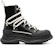 (W) Alexander McQueen But kulit Lace-Up 'Comfort' Martens Boot 5cm 'Hitam' 766899WIED41694