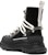 (W) Alexander McQueen But kulit Lace-Up 'Comfort' Martens Boot 5cm 'Hitam' 766899WIED41694