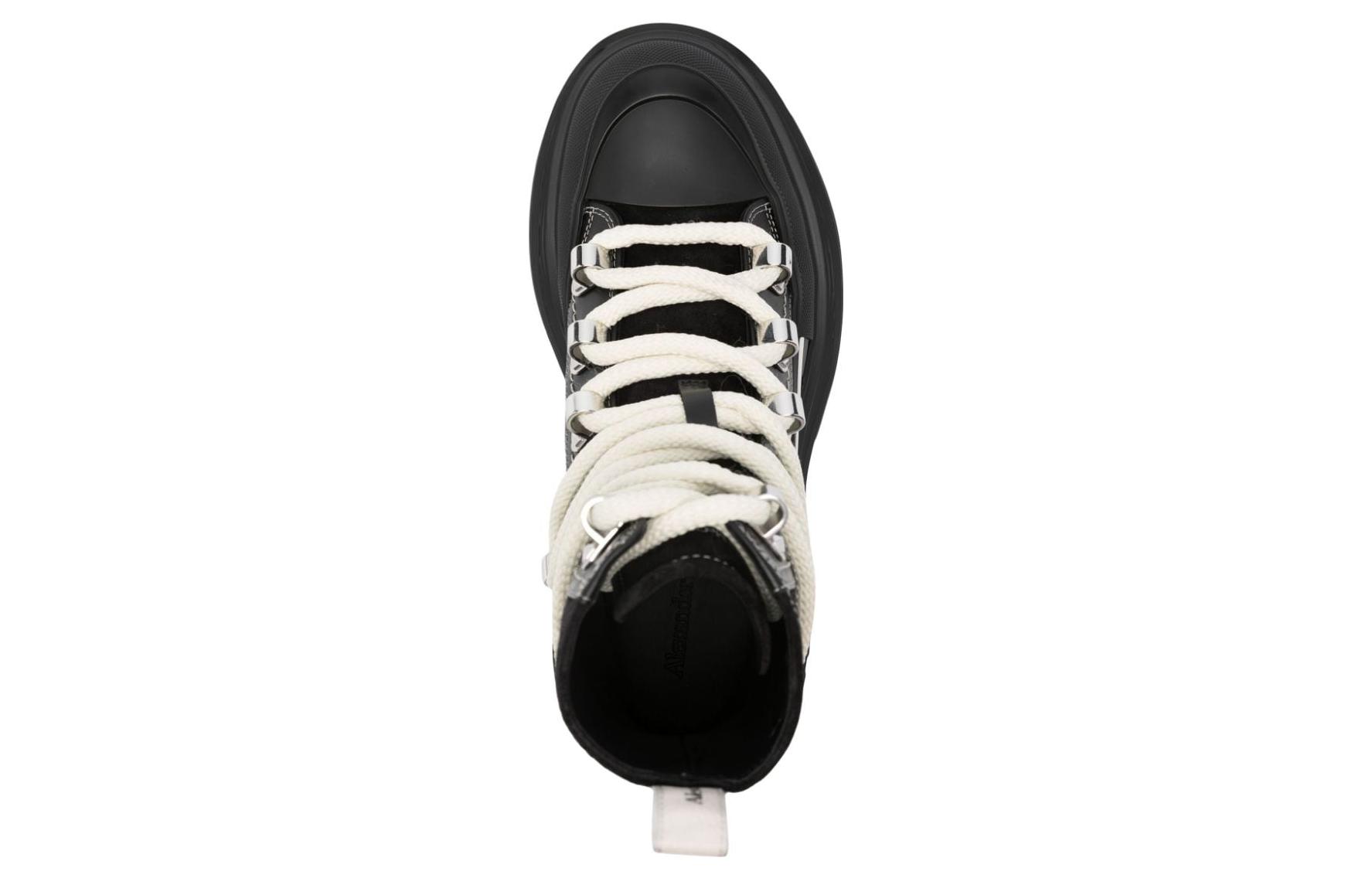 Purchase (W) Stivali Alexander McQueen in Pelle con Lacci 5cm ''Black'' stile Dr. Martens. 766899WIED41694