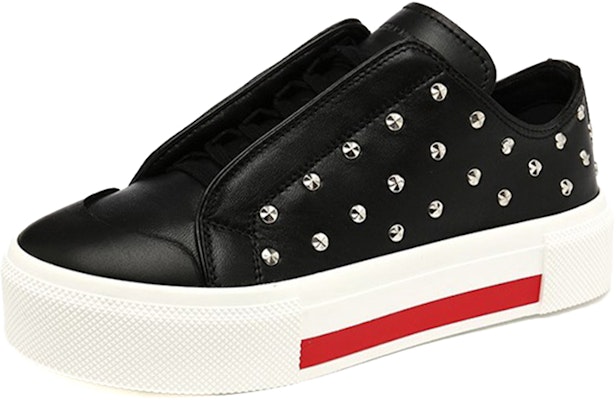 (Women) Alexander McQueen Leather Lace-Up 'Studded Black' 533708WHT931012 Order (Women) Alexander McQueen Leather Lace-Up 'Studded Black' 533708WHT931012