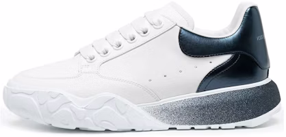 (Women) Alexander McQueen Leather Lace-Up Low 'White Blue' 685733WIA9S9095 (Women) Alexander McQueen Leather Lace-Up Low 'White Blue' 685733WIA9S9095