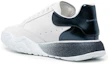 Lookbook (Women) Alexander McQueen Leather Lace-Up Low 'White Blue' 685733WIA9S9095