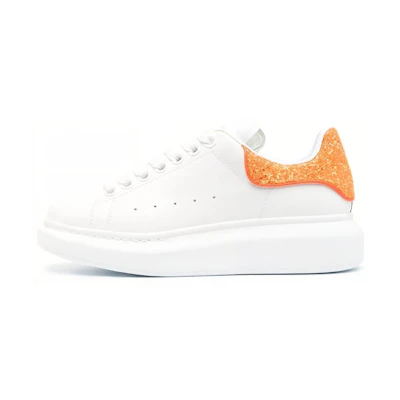 (W) Alexander McQueen Leather Lace-Up Low Top 'White'