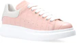Order (W) Alexander McQueen Kasut Kulit Bertali Rendah 'Merah Jambu Putih' 676699WIAW15804