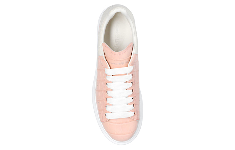 Lookbook (W) Alexander McQueen Kasut Kulit Bertali Rendah 'Merah Jambu Putih' 676699WIAW15804