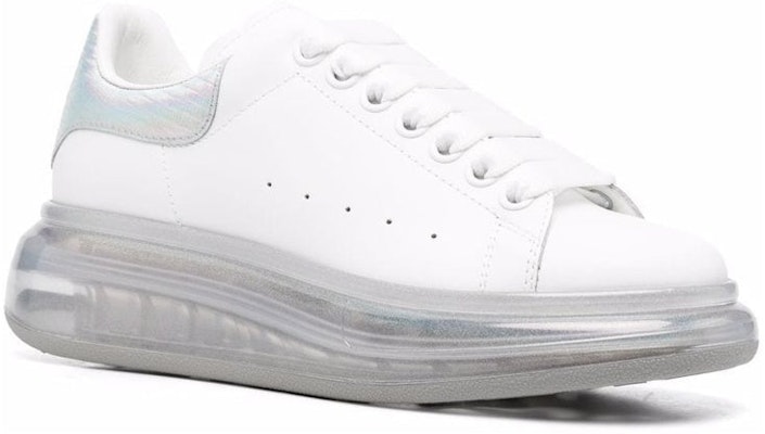 (W) 亚历山大·麦昆白色虹彩皮革Larry厚底运动鞋 611698WIB9U9620 Order (W) 亚历山大·麦昆白色虹彩皮革Larry厚底运动鞋 611698WIB9U9620