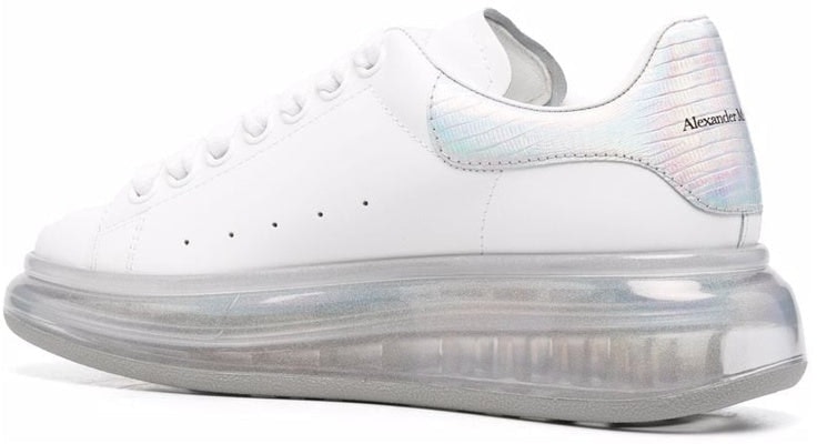 (Women) Alexander McQueen Leather Larry Oversized Sneakers 'White Iridescent' 611698WIB9U9620 Lookbook (Women) Alexander McQueen Leather Larry Oversized Sneakers 'White Iridescent' 611698WIB9U9620