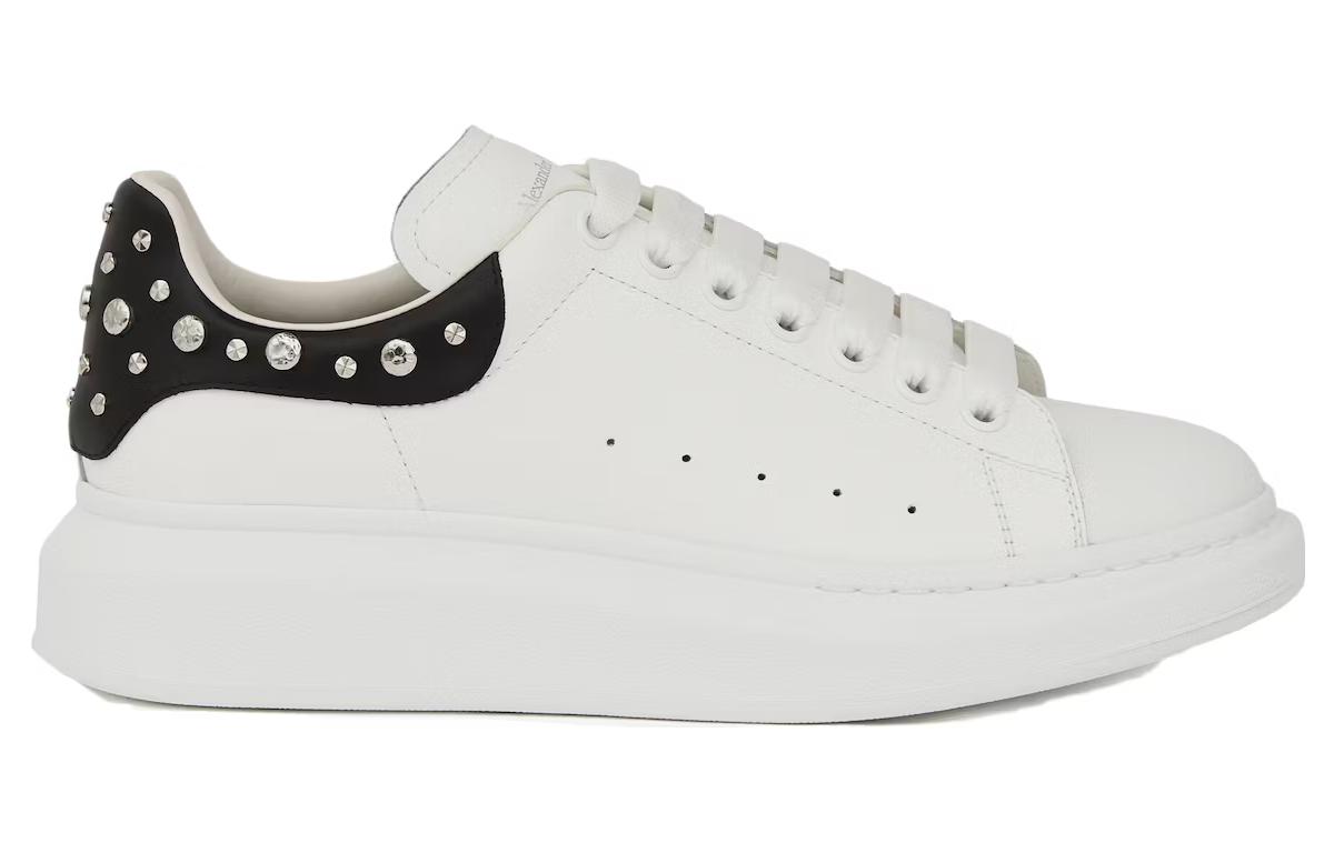 Order Alexander McQueen亞歷山大麥昆 皮革 繫帶 圓頭 低筒 活潑鞋 女款 白色