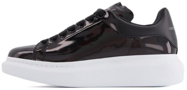 Alexander McQueen亞歷山大麥昆 皮革 低筒繫帶 時尚板鞋 女款 黑色 Buy Alexander McQueen亞歷山大麥昆 皮革 低筒繫帶 時尚板鞋 女款 黑色