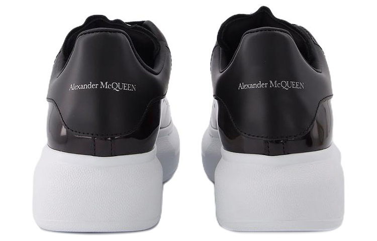 Shop (W) 亚历山大·麦昆黑色时尚皮革低帮系带鞋 718139WHGP71000