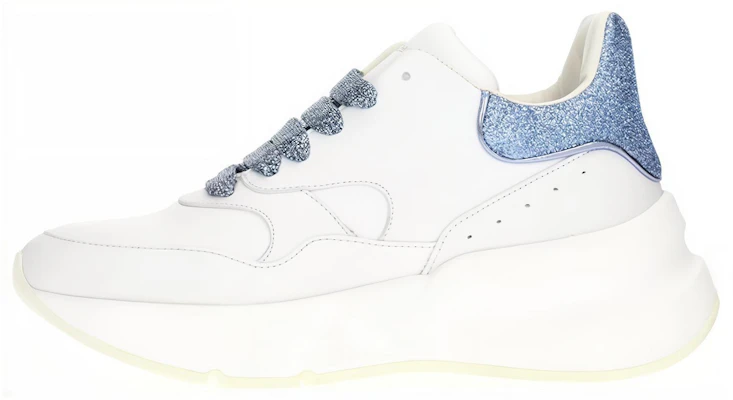 (Women) Alexander McQueen Leather Low-Top Sneaker 'White Blue' 586410WHVJU9833 Buy (Women) Alexander McQueen Leather Low-Top Sneaker 'White Blue' 586410WHVJU9833
