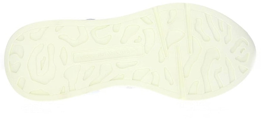 (W) 알렉산더 맥퀸 화이트 블루 가죽 로우탑 스니커즈 586410WHVJU9833 Purchase (W) 알렉산더 맥퀸 화이트 블루 가죽 로우탑 스니커즈 586410WHVJU9833