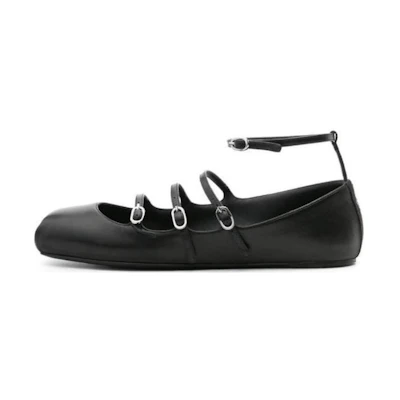 (W) Alexander McQueen Leather Low 'Black Fashion'