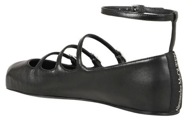 Shop (Women) Alexander McQueen Leather Low 'Black Fashion' 780745WIEN51000