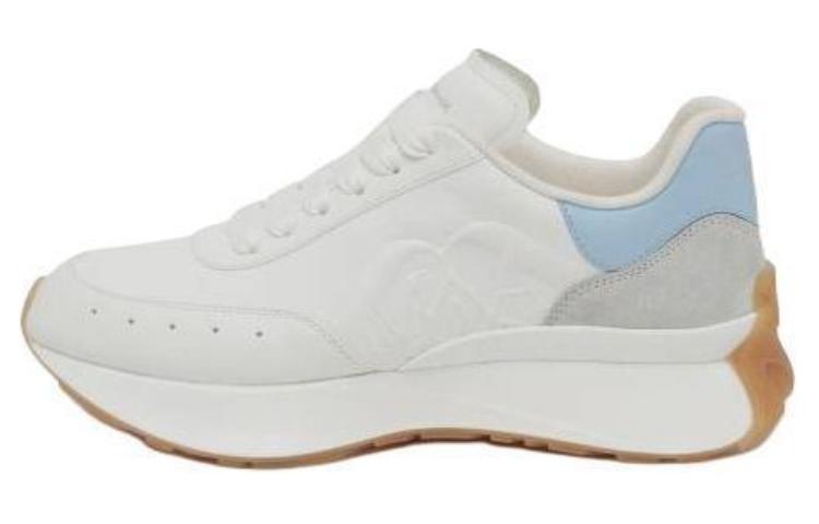 (Women) Alexander McQueen Leather Low 'White Blue' 782630WIDNP8770