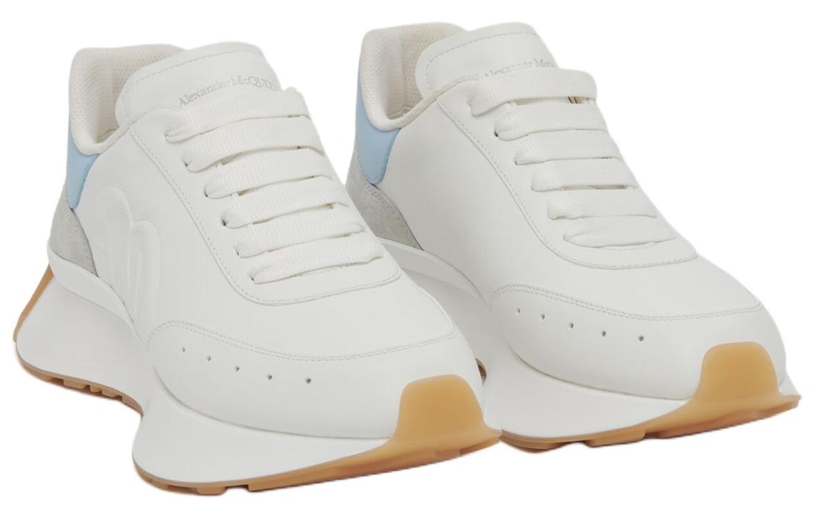 Lookbook (Women) Alexander McQueen Leather Low 'White Blue' 782630WIDNP8770