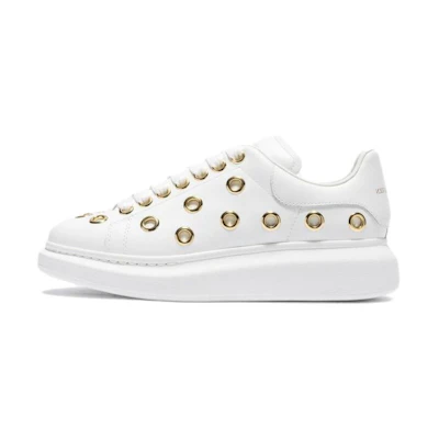 (W) Alexander McQueen Leather Low 'White CMFT'