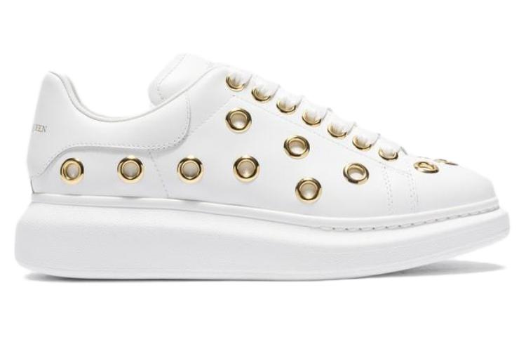 Order Alexander McQueen亞歷山大麥昆 皮革 舒適百搭 低筒 生活休閒鞋 女款 白色