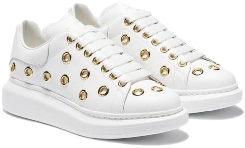 (W) アレキサンダー・マックイーン 白レザー快適ローカット 733009WICY69075 Shop (W) アレキサンダー・マックイーン 白レザー快適ローカット 733009WICY69075