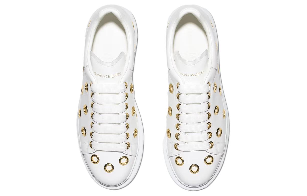 Purchase Alexander McQueen亞歷山大麥昆 皮革 舒適百搭 低筒 生活休閒鞋 女款 白色