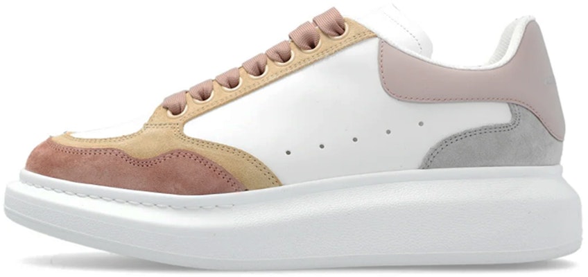 (Women) Alexander McQueen Leather Low 'White Red Brown' 758982WIED26755 Buy (Women) Alexander McQueen Leather Low 'White Red Brown' 758982WIED26755