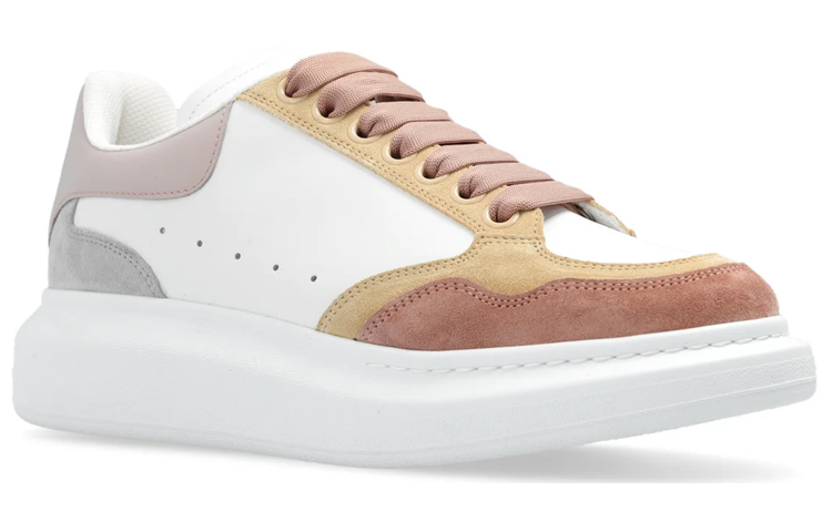 Order (W) 亚历山大·麦昆皮革低帮鞋“白红棕” 758982WIED26755