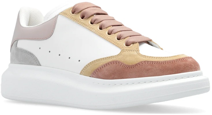 (Women) Alexander McQueen Leather Low 'White Red Brown' 758982WIED26755 Order (Women) Alexander McQueen Leather Low 'White Red Brown' 758982WIED26755
