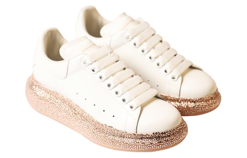 Order (W) Alexander McQueen Zapatillas de Cuero Bajas 'Beige' 621057WHXMU9096