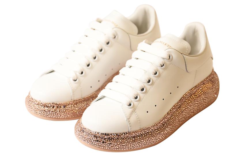 Lookbook (W) Alexander McQueen Zapatillas de Cuero Bajas 'Beige' 621057WHXMU9096