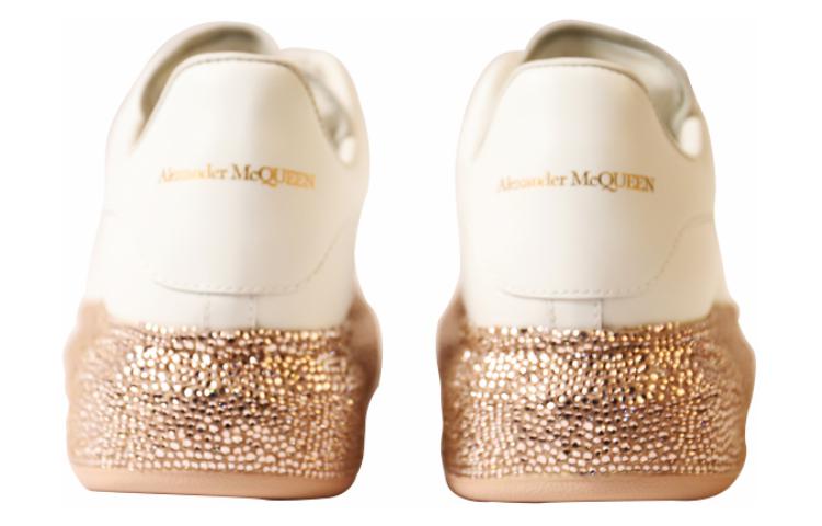 Purchase (W) Alexander McQueen Zapatillas de Cuero Bajas 'Beige' 621057WHXMU9096