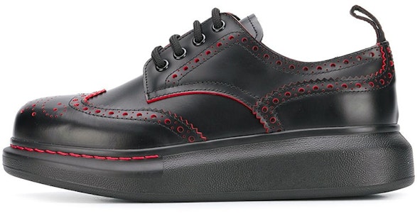 (W) 亚历山大·麦昆黑色低帮皮革运动鞋 611704WHX5C1066 Buy (W) 亚历山大·麦昆黑色低帮皮革运动鞋 611704WHX5C1066