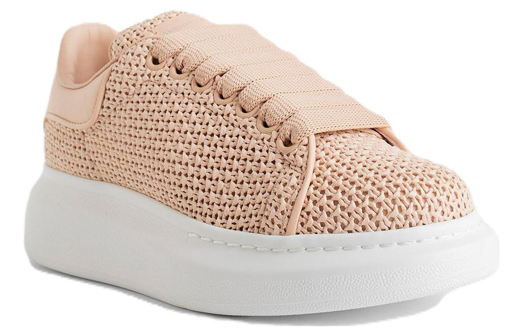 Lookbook (W) Alexander McQueen Zapatillas Bajas de Cuero 'Rosa Blanco' 755628W4WA55734
