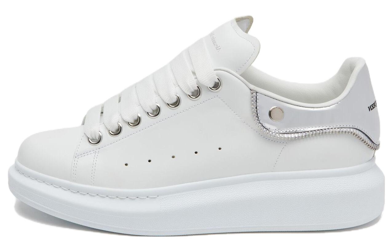 Buy (W) Alexander McQueen Zapatillas Bajas de Cuero 'Blancas' 769116WIEE39071