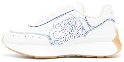 (Women) Alexander McQueen Leather Low Top 'White' 745023WIDN38818 (Women) Alexander McQueen Leather Low Top 'White' 745023WIDN38818