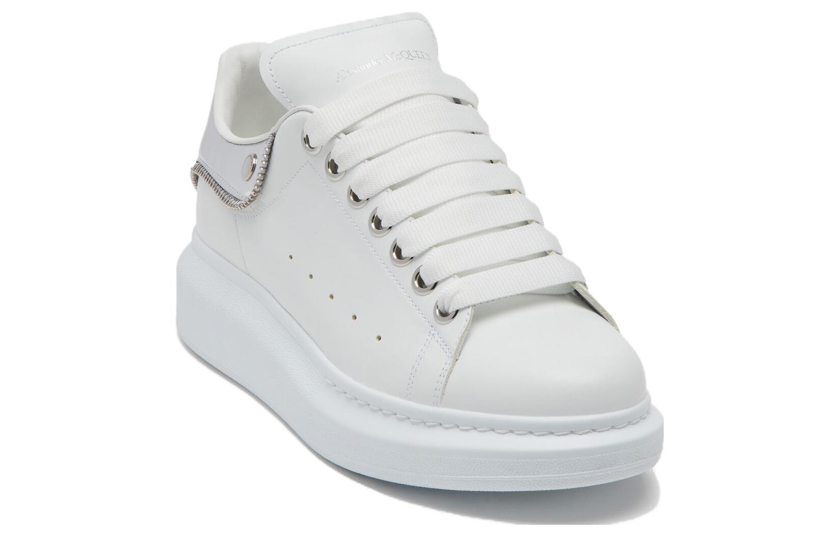 Order (W) Alexander McQueen Baskets Basses en Cuir ''Blanches'' 769116WIEE39071