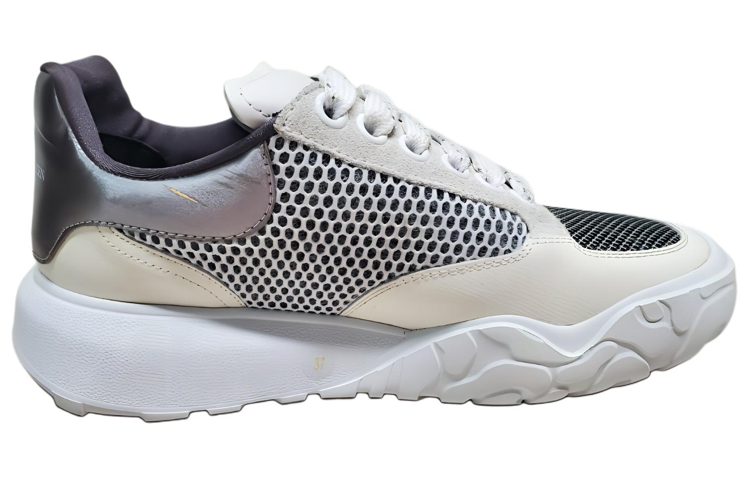 Order (Women) Alexander McQueen Leather Low Top 'White' 656179W4P429089