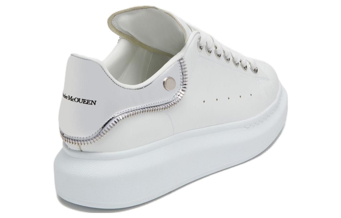 Lookbook (W) Alexander McQueen Zapatillas Bajas de Cuero 'Blancas' 769116WIEE39071