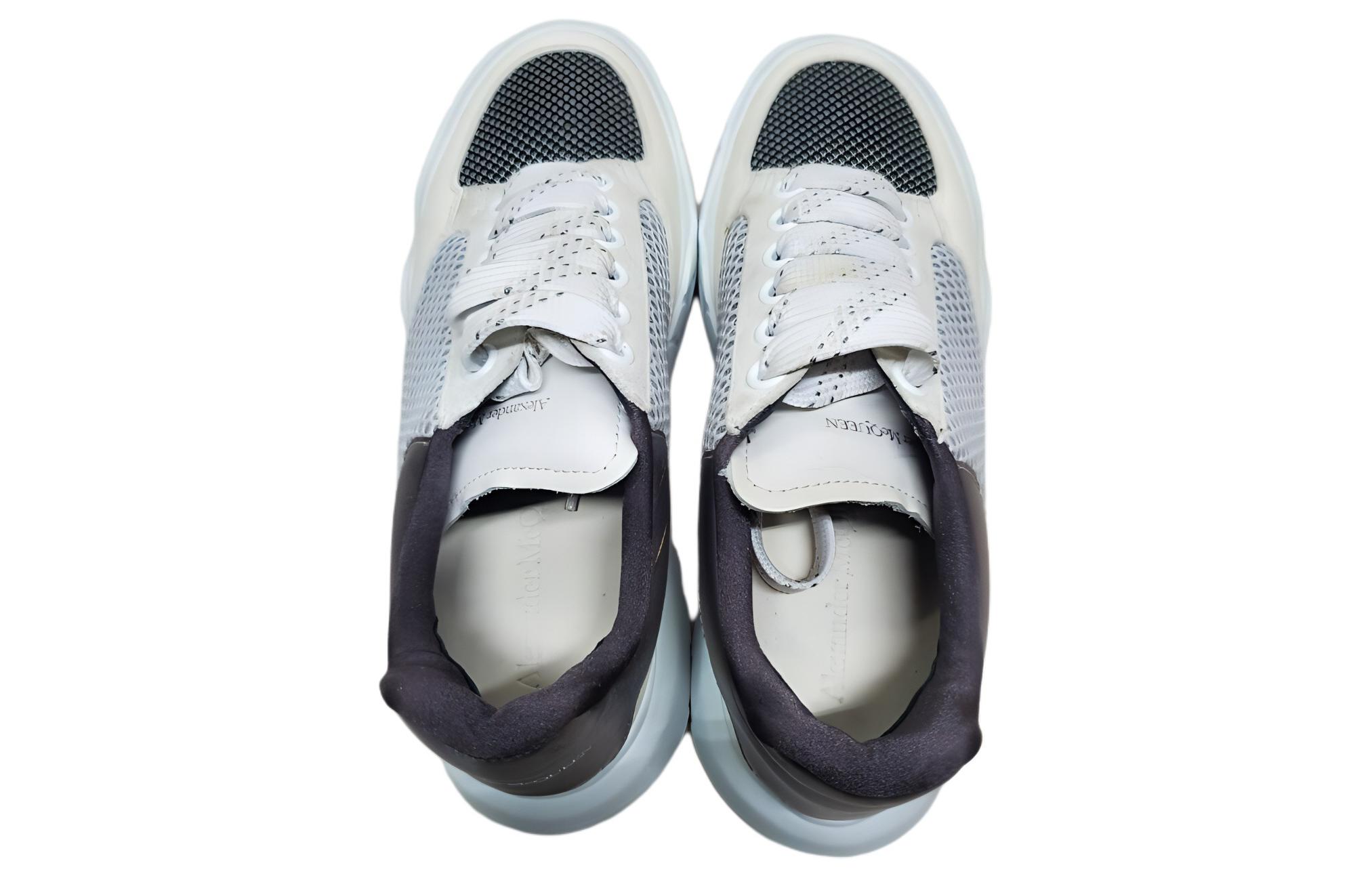 Shop (W) Alexander McQueen Zapatillas Bajas de Piel 'Blancas' 656179W4P429089