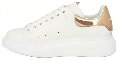 (Women) Alexander McQueen Leather Low Top 'White Fashion Round Toe' 718232WIEEL9094 (Women) Alexander McQueen Leather Low Top 'White Fashion Round Toe' 718232WIEEL9094