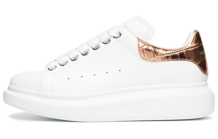 (Women) Alexander McQueen Leather Low Top 'White Fashion' 684186WIB9A9053