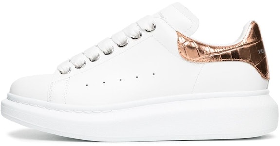 亞歷山大·麥昆 皮革 低筒 時尚板鞋 女款 白色 Buy 亞歷山大·麥昆 皮革 低筒 時尚板鞋 女款 白色