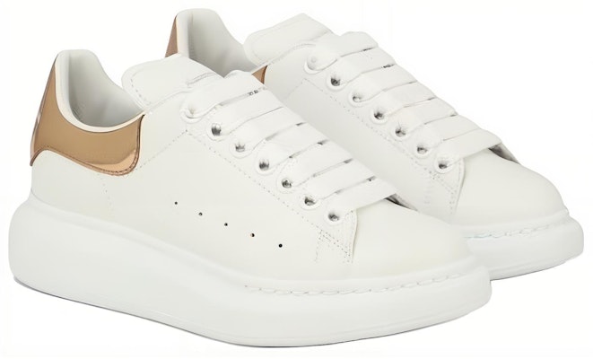 (Women) Alexander McQueen Leather Low Top 'White Fashion Round Toe' 718232WIEEL9094 Lookbook (Women) Alexander McQueen Leather Low Top 'White Fashion Round Toe' 718232WIEEL9094