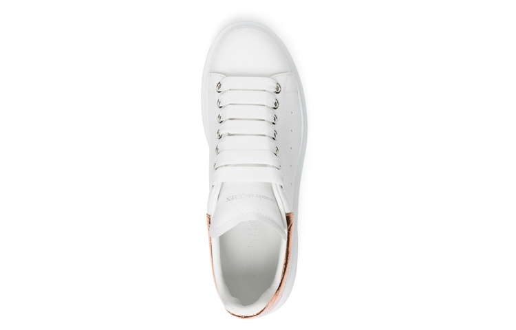 Shop (W) Alexander McQueen Zapatillas Bajas de Cuero 'Moda Blanca' 684186WIB9A9053