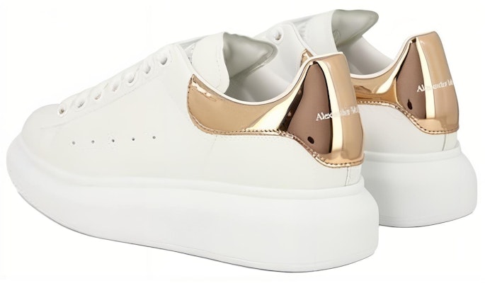 (Women) Alexander McQueen Leather Low Top 'White Fashion Round Toe' 718232WIEEL9094 Shop (Women) Alexander McQueen Leather Low Top 'White Fashion Round Toe' 718232WIEEL9094