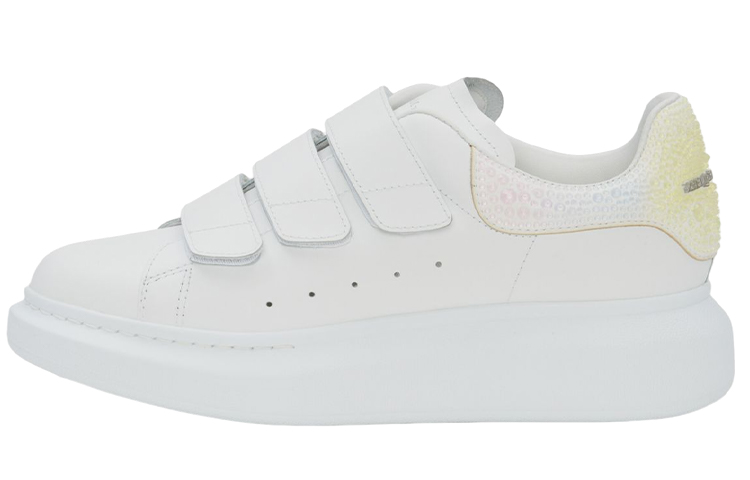 (Women) Alexander McQueen Leather Low Top 'White Velcro' 733016WICYI9035
