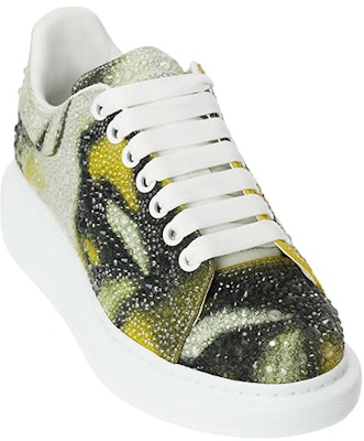 (W) Alexander McQueen Sepatu Kulit Rendah 'Putih Kuning Hitam' 718242WICU48942 Order (W) Alexander McQueen Sepatu Kulit Rendah 'Putih Kuning Hitam' 718242WICU48942