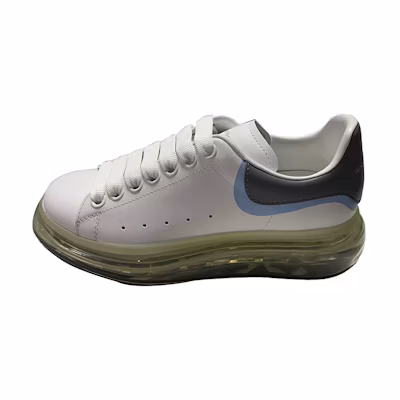 (W) Alexander McQueen Leather Low Top Sneaker 'White Grey'
