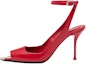 Buy (W) Alexander McQueen Kulit Selipar Terbuka Bertali 'Merah' 757489WIEA16088